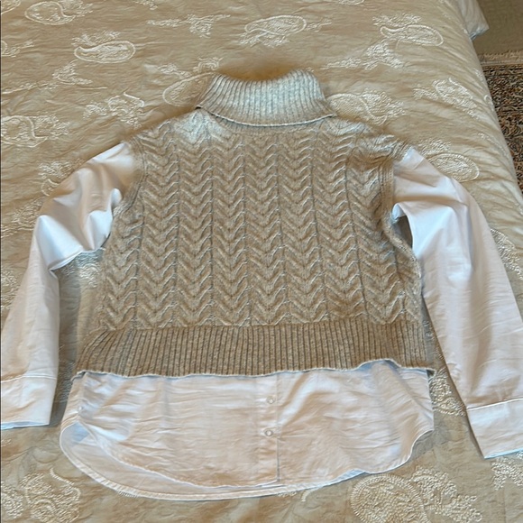 Ruby Moon Cream Turtleneck Sweater with Cable Knit Design - Picture 9 of 13